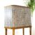 _DSF6066 Barschrank schwarz-weiß mit Mahagoni – Swedish Modern, 1940er