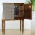 _DSF6073 Barschrank schwarz-weiß mit Mahagoni – Swedish Modern, 1940er