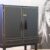 barskap-558.4 Black Drinks Cabinet with Gold Frame – Vintage, 1950s