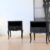 Nachttische schwarz mit Messing – Swedish Grace, 1940er