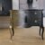 Commode noir et blanc avec or – gustavienne, style Haupt