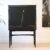 Barschrank schwarz mit Blattgold – Vintage, 1950er