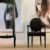 Black armchair – Gustavian, linen upholstery