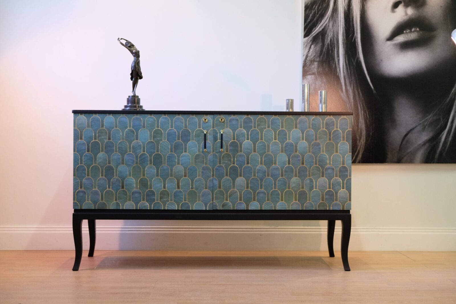 sideboard-596_f Sideboard schwarz gemustert – Art déco, um 1930