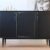 skap-656_f Sideboard Teak schwarz mit Goldrahmen – 1960er