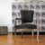 Black and gold armchair – Rococo, linen upholstery