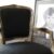 Black and gold armchair – Rococo, linen upholstery