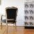 Black and gold armchair – Rococo, linen upholstery
