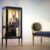 _DSF1556 Vitrine schwarz – Louis-seize, Innenmotiv David Bowie
